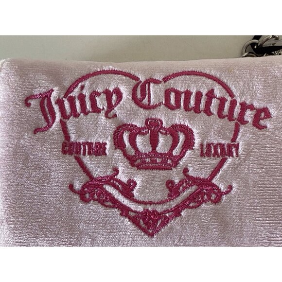 JUICY COUTURE GIRLIE ROYALTY Double Sided Trifold Wallet Chiffon Pink NEW - Picture 6 of 11